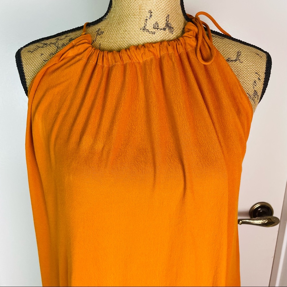 Zara Sleeveless Top Women Asymmetrical Hem Shirt Tunic Halter Neck Open Back New - Picture 4 of 15